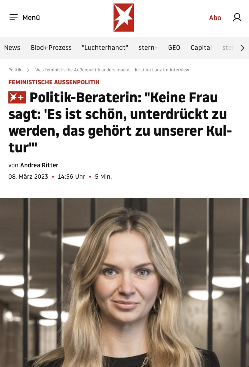 Kristina Lunz Presse
