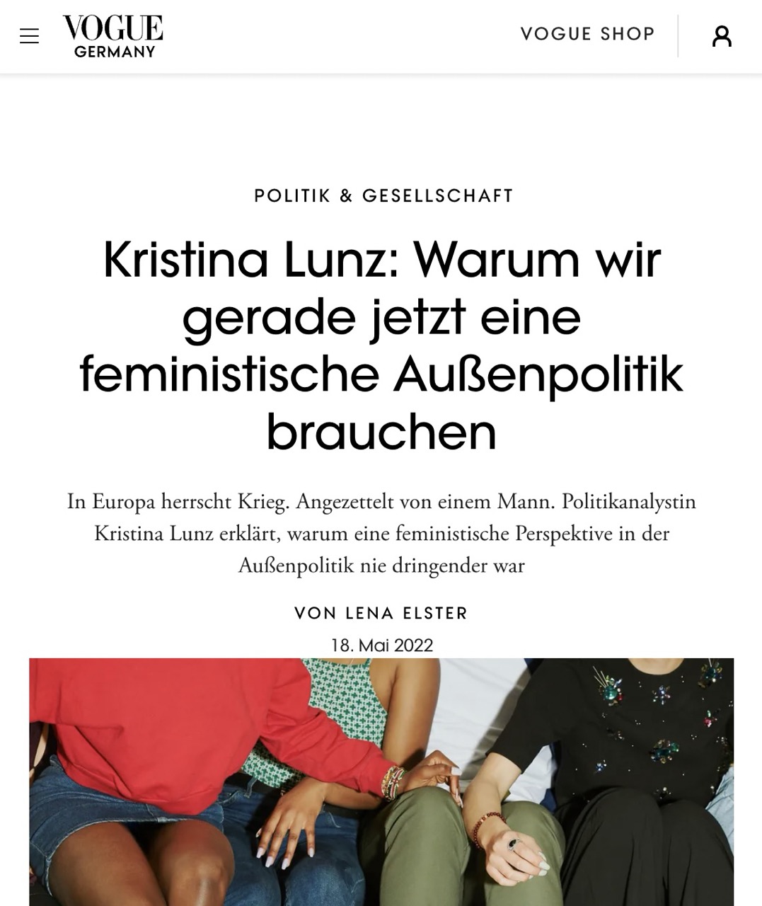 Kristina Lunz Presse