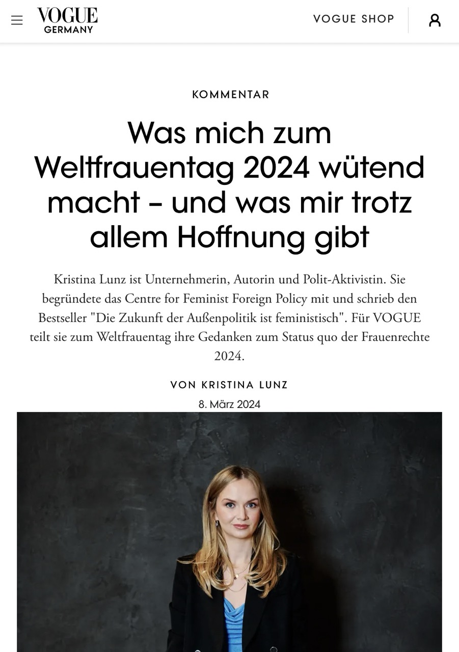 Kristina Lunz Presse